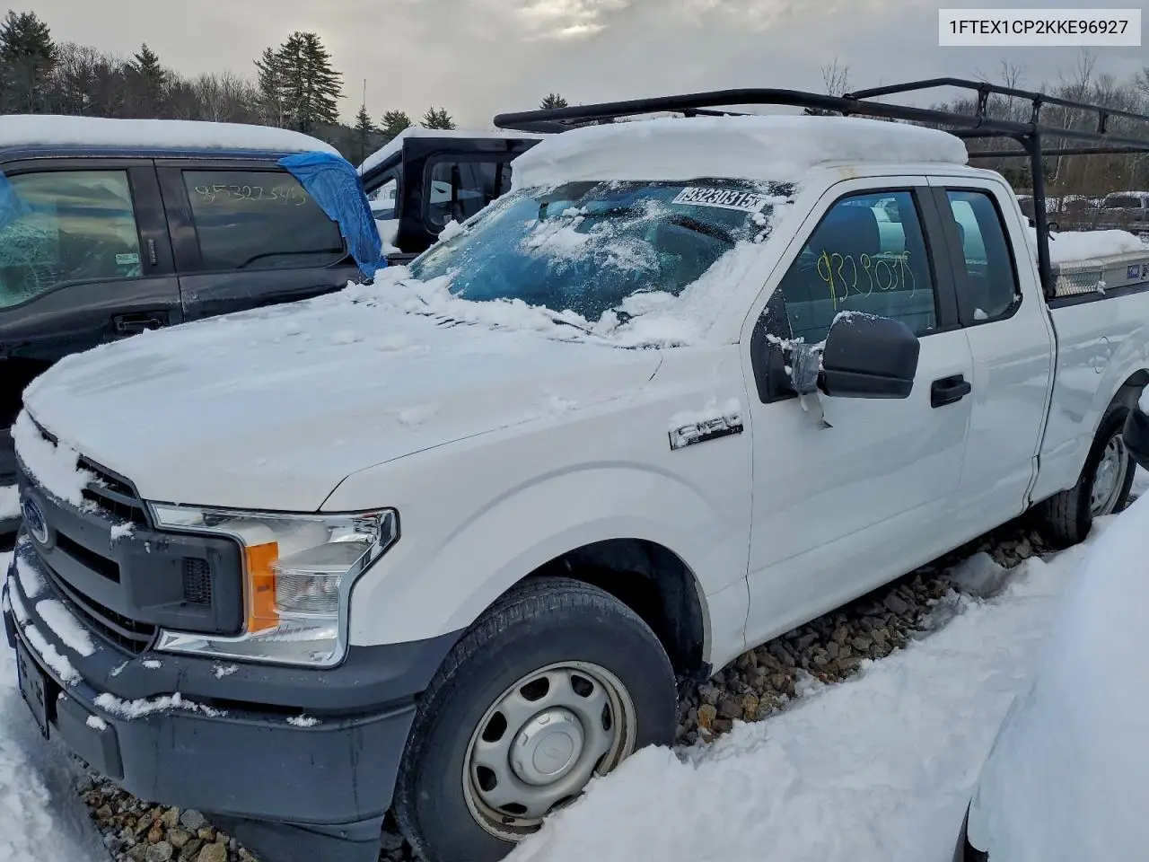 1FTEX1CP2KKE96927 2019 Ford F150 Super Cab