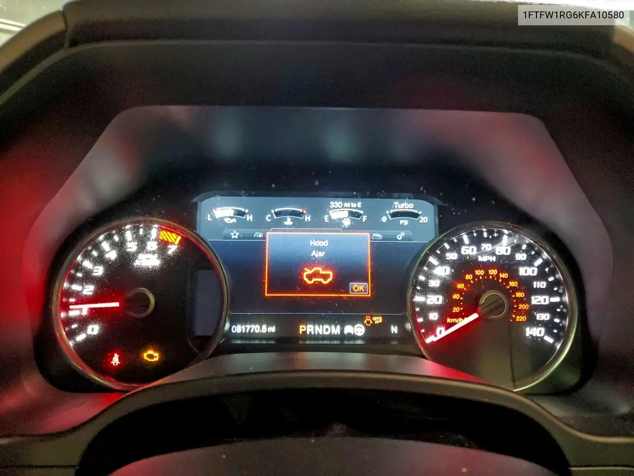 1FTFW1RG6KFA10580 2019 Ford F150 Raptor