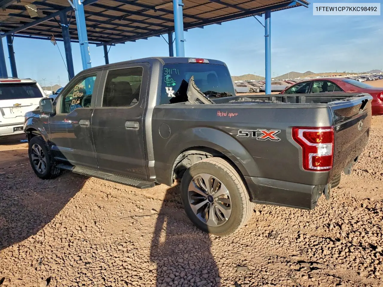 1FTEW1CP7KKC98492 2019 Ford F150 Supercrew