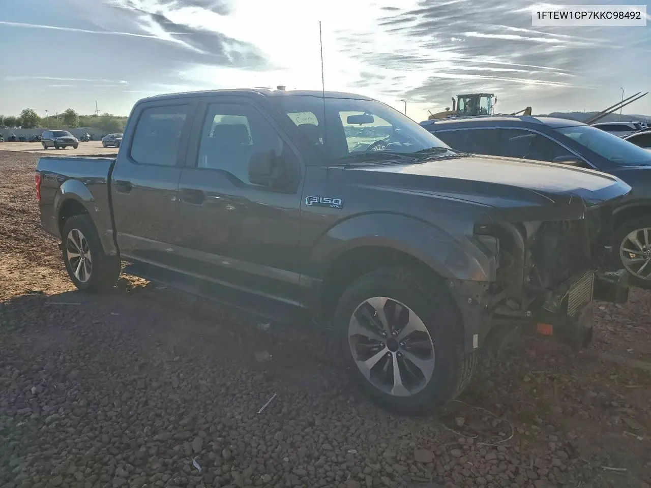 1FTEW1CP7KKC98492 2019 Ford F150 Supercrew