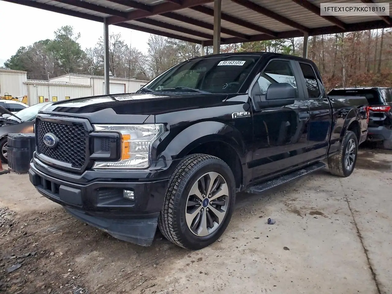 1FTEX1CP7KKC18119 2019 Ford F150 Super Cab