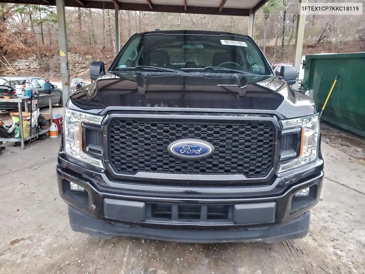 1FTEX1CP7KKC18119 2019 Ford F150 Super Cab
