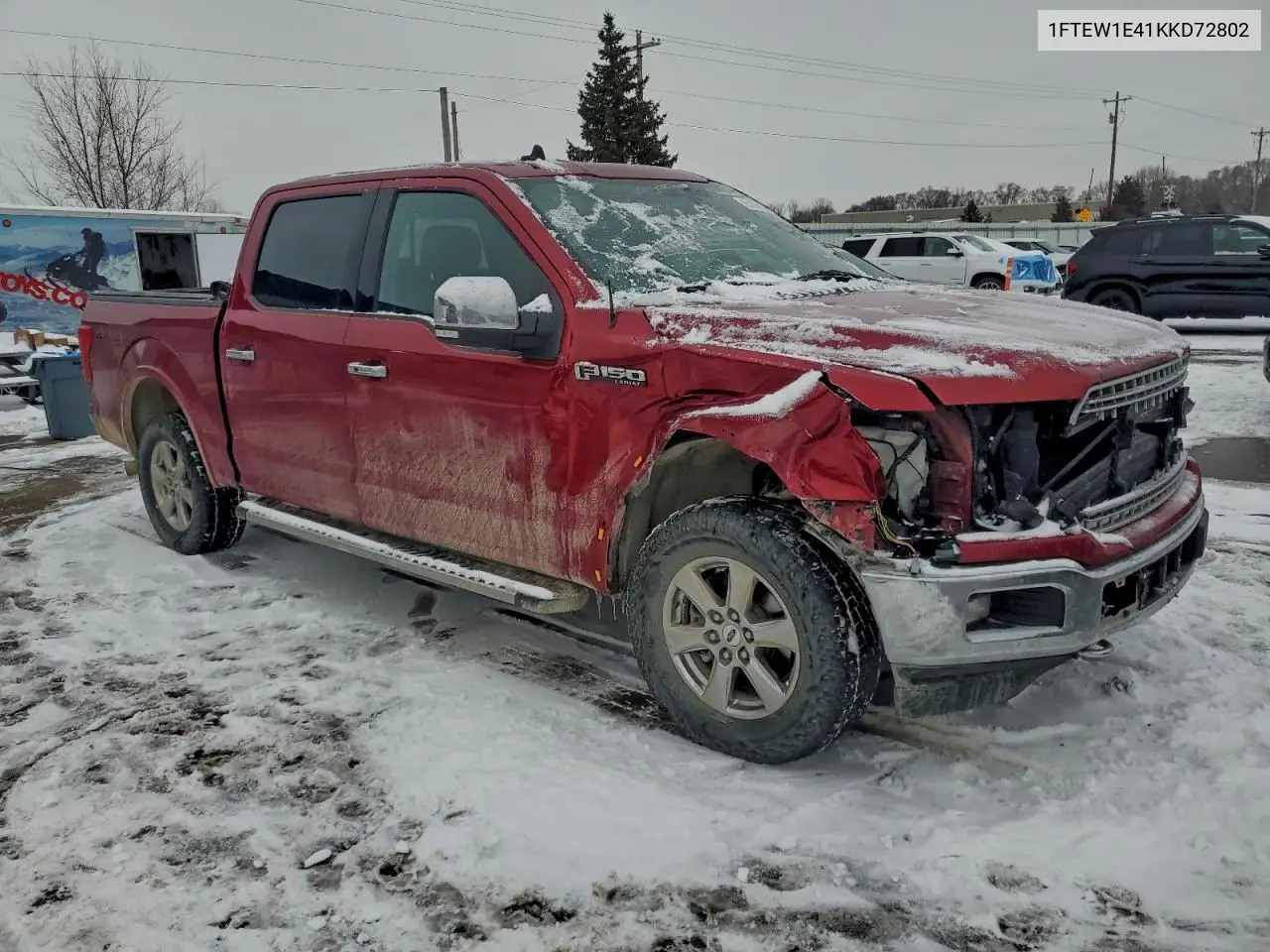 1FTEW1E41KKD72802 2019 Ford F150 Supercrew