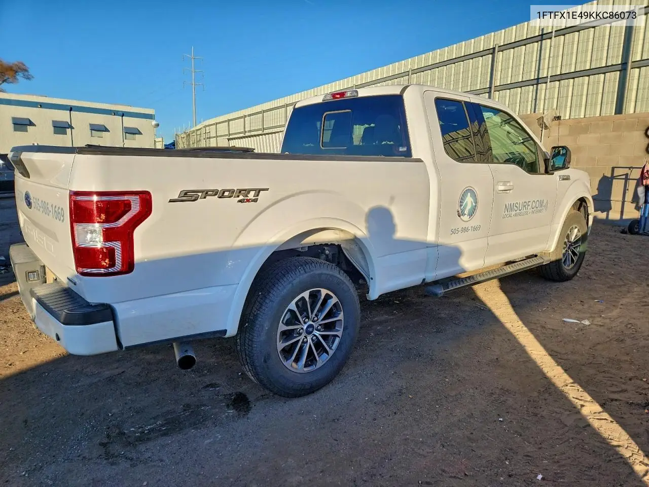 1FTFX1E49KKC86073 2019 Ford F150 Super Cab