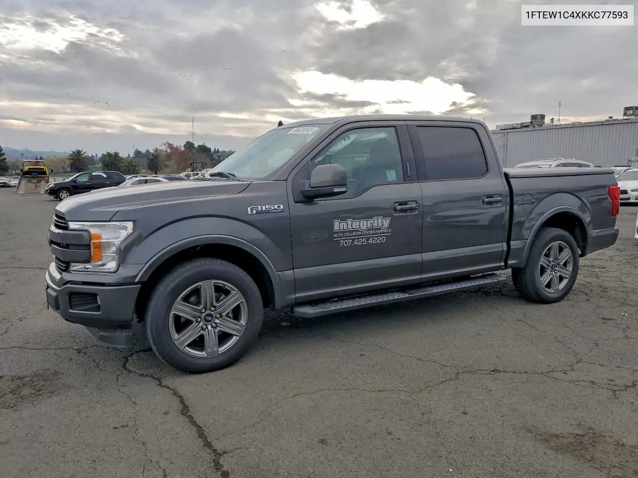1FTEW1C4XKKC77593 2019 Ford F150 Supercrew