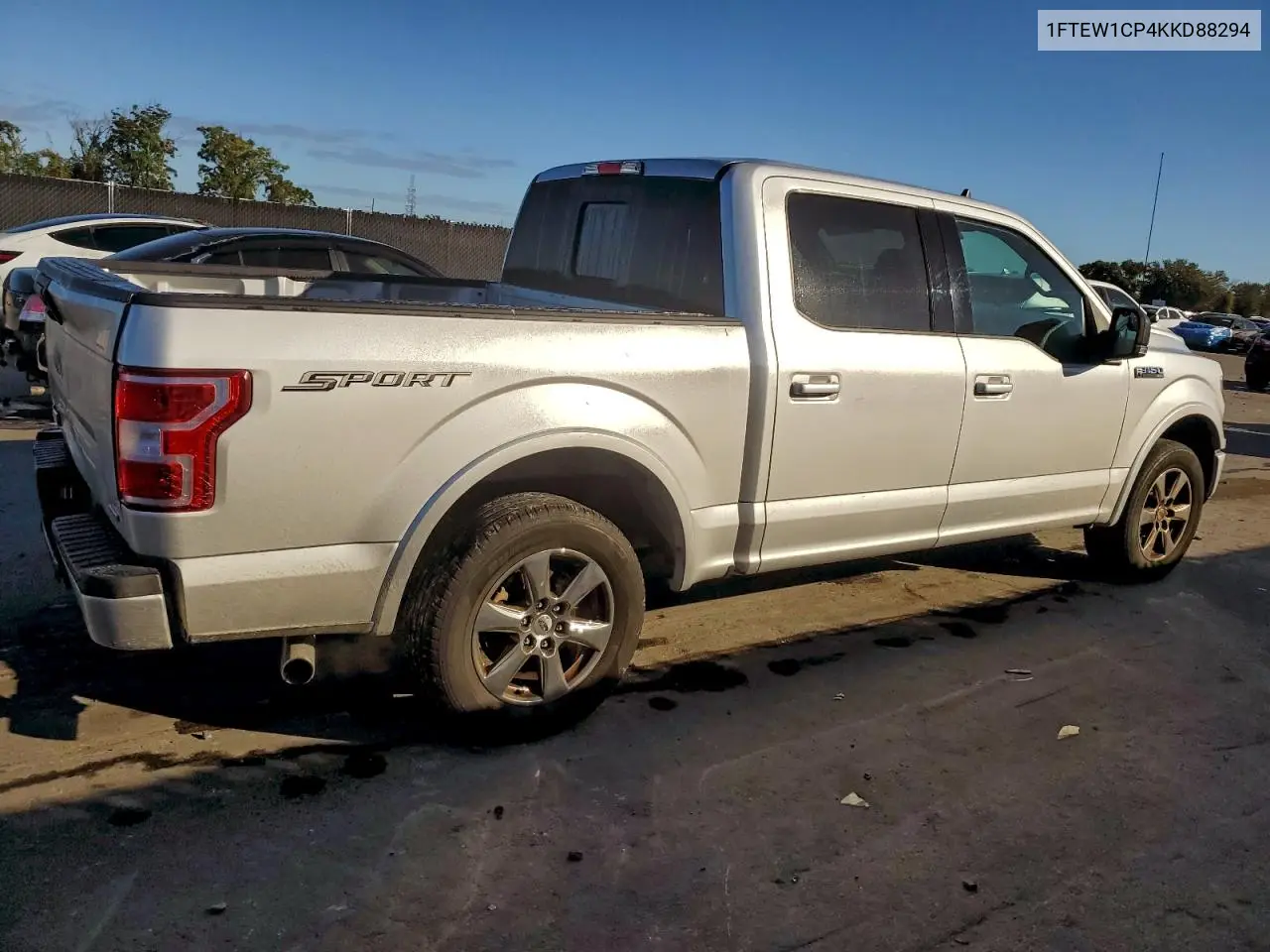 1FTEW1CP4KKD88294 2019 Ford F150 Supercrew