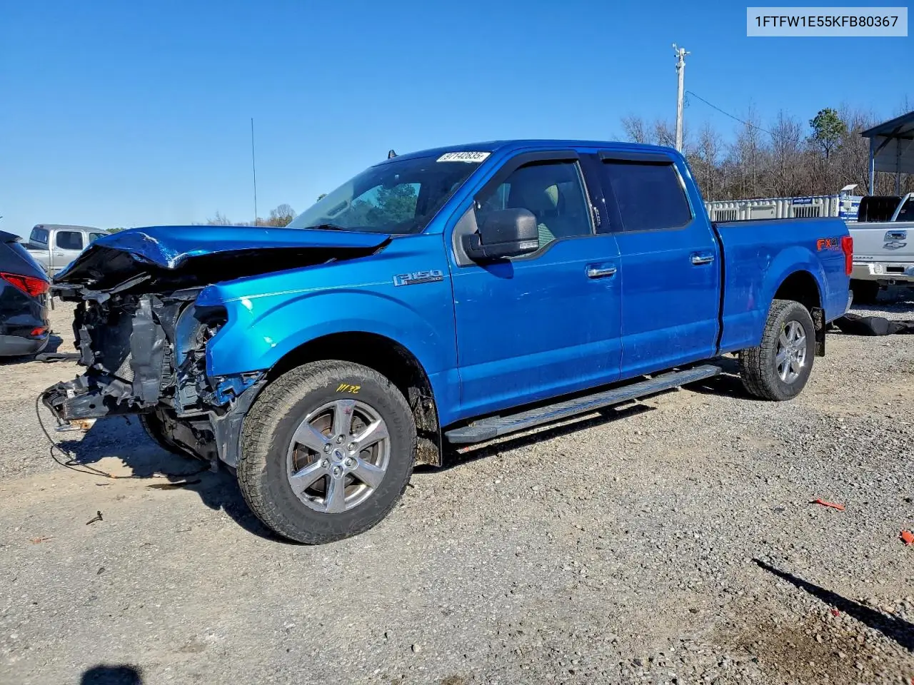 1FTFW1E55KFB80367 2019 Ford F150 Supercrew