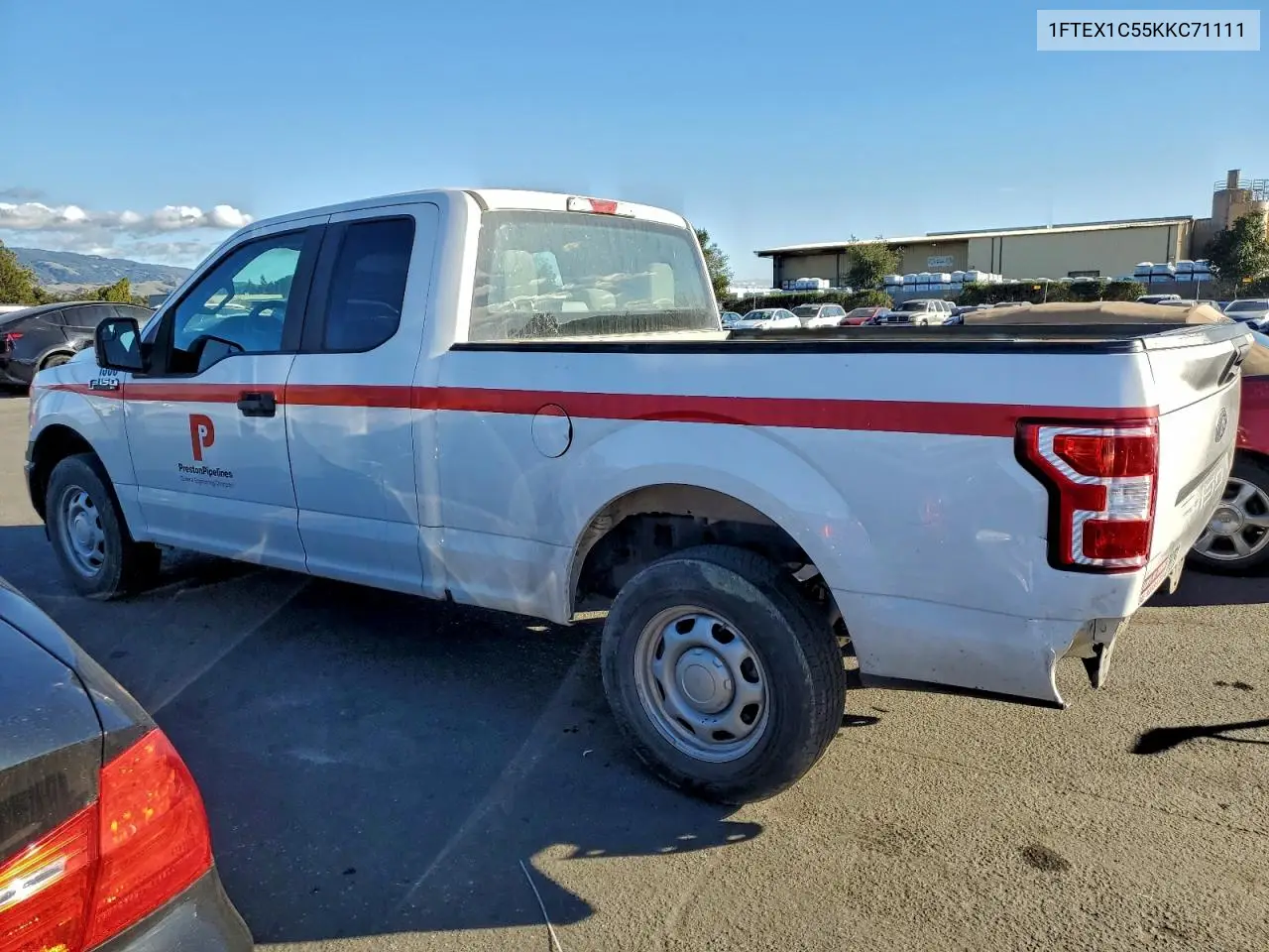 1FTEX1C55KKC71111 2019 Ford F150 Super Cab