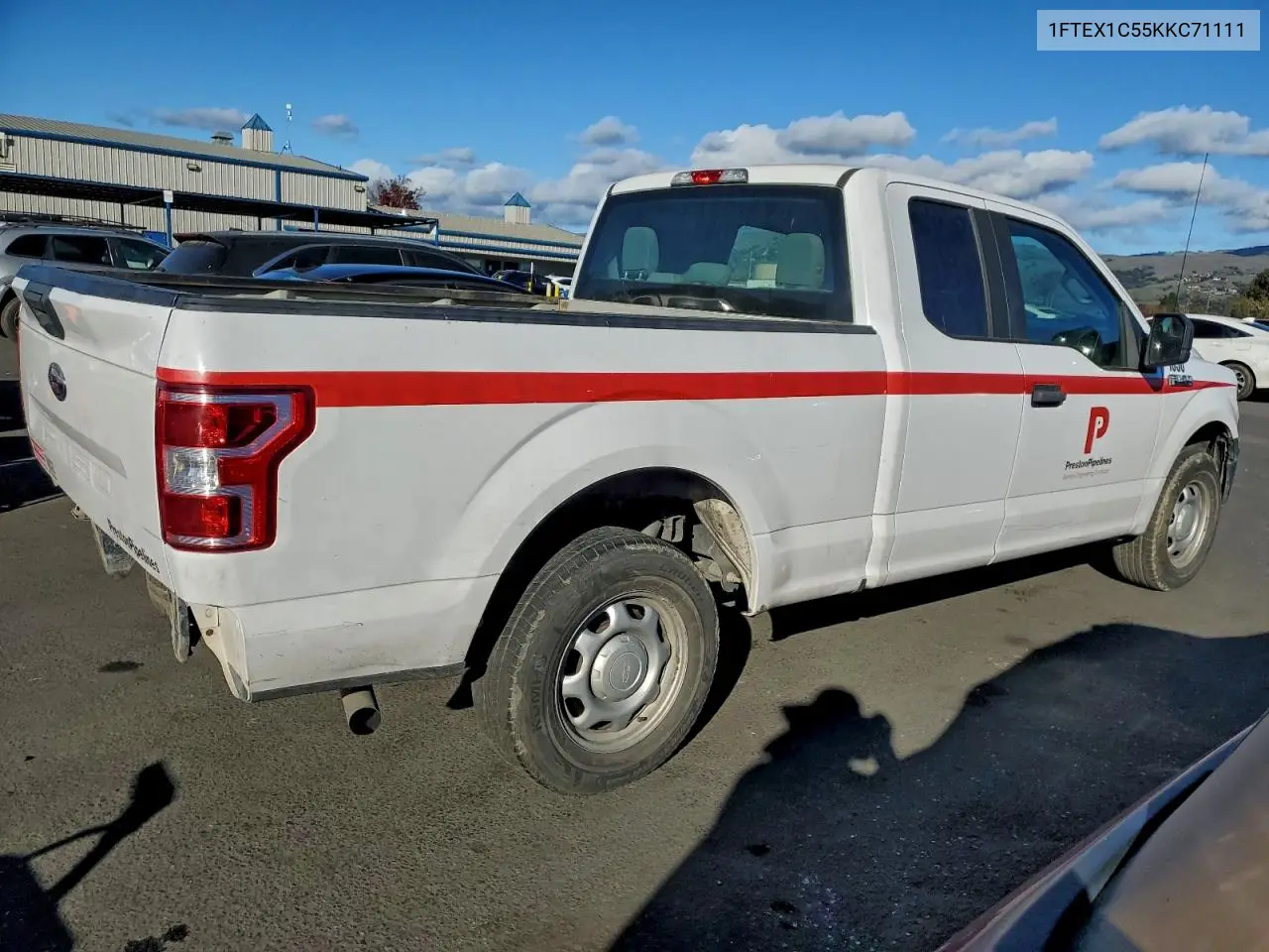 1FTEX1C55KKC71111 2019 Ford F150 Super Cab
