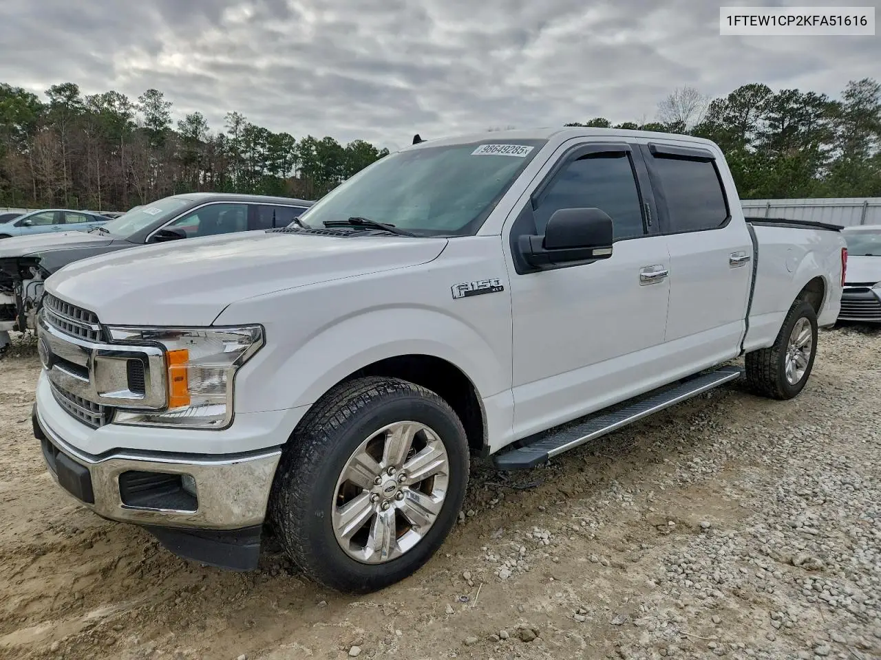 1FTEW1CP2KFA51616 2019 Ford F150 Supercrew