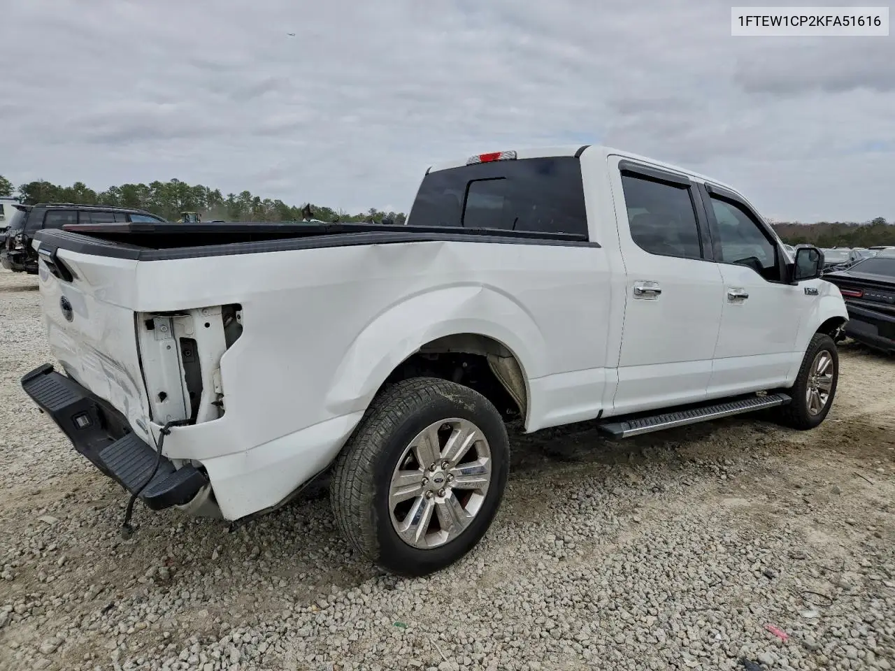 1FTEW1CP2KFA51616 2019 Ford F150 Supercrew