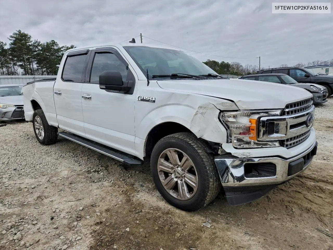 1FTEW1CP2KFA51616 2019 Ford F150 Supercrew