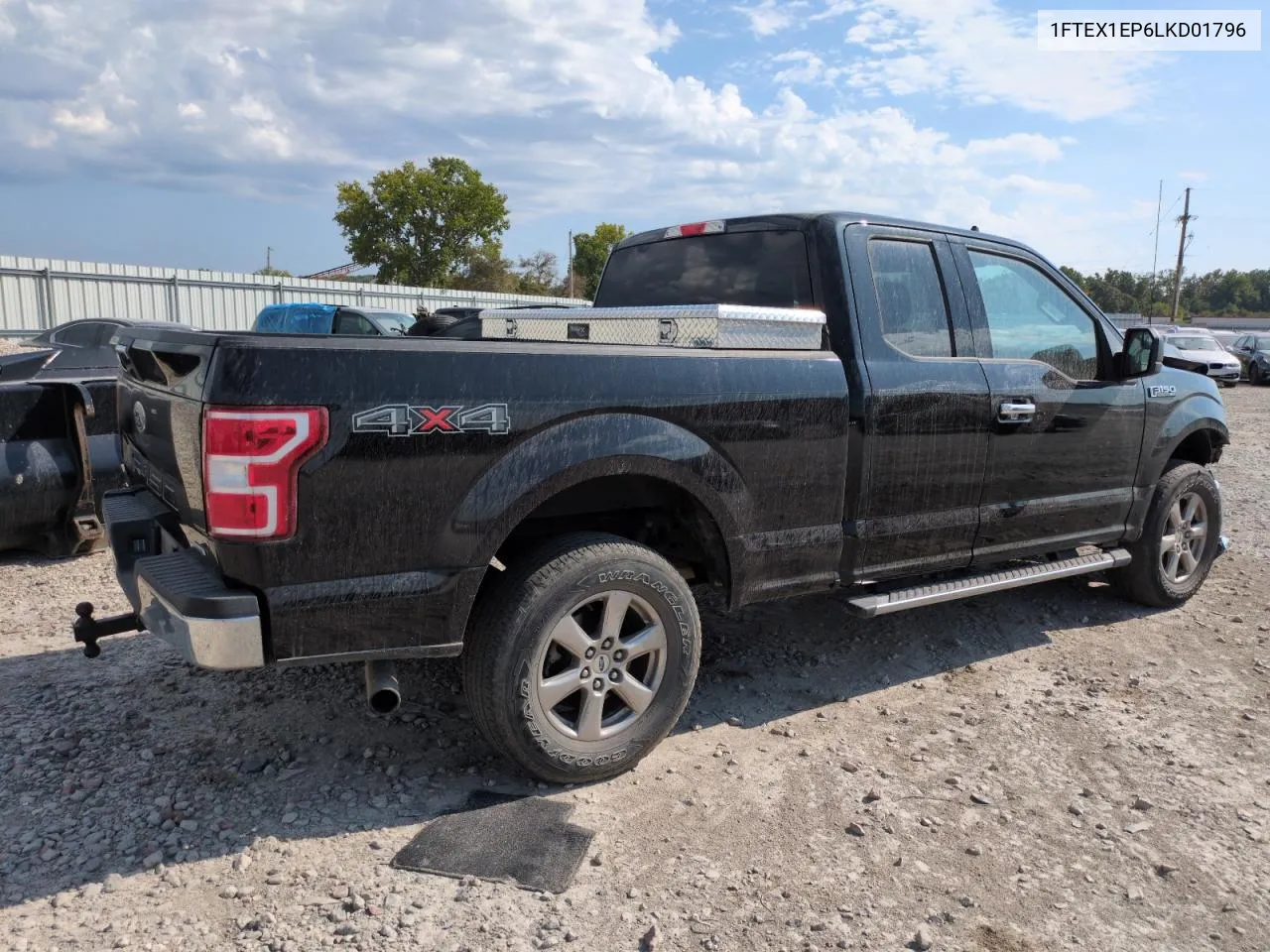 2020 Ford F150 Super Cab VIN: 1FTEX1EP6LKD01796 Lot: 70462004