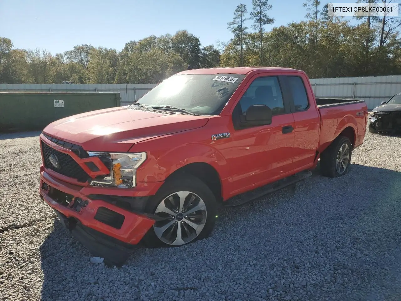 1FTEX1CP8LKF00061 2020 Ford F150 Super Cab