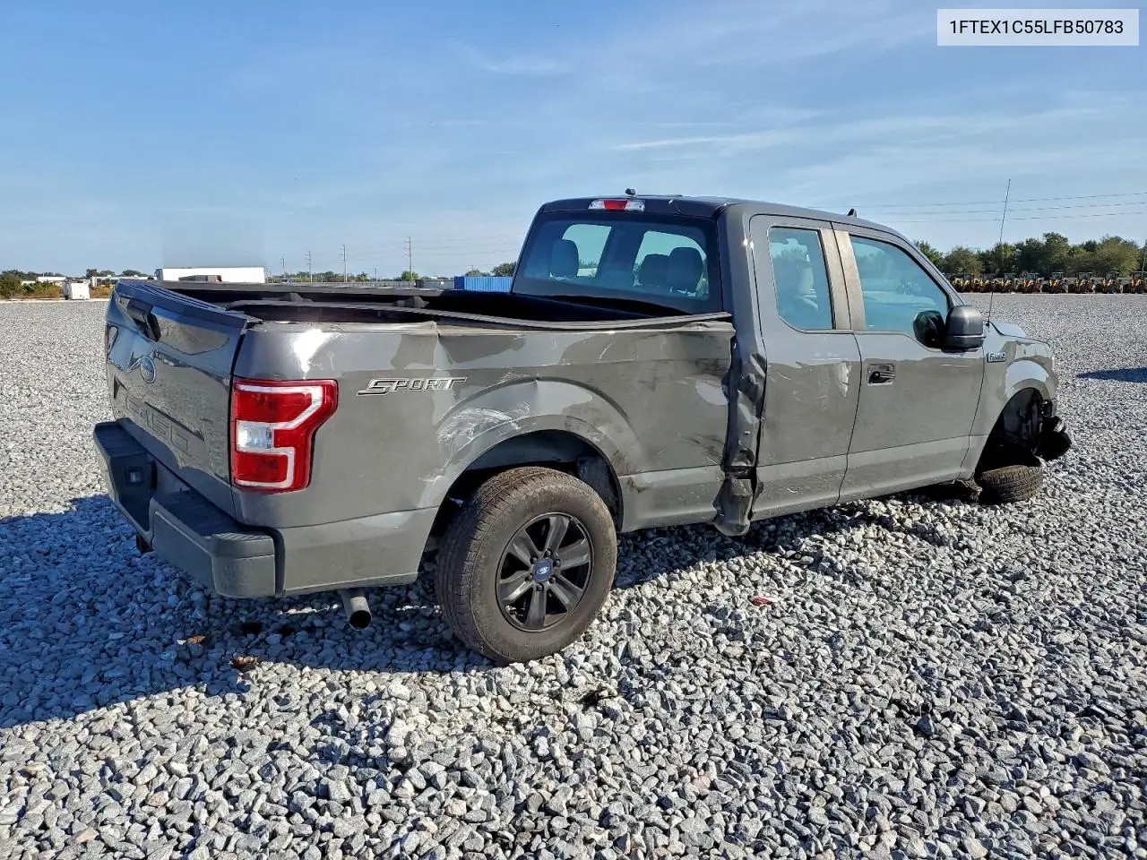 1FTEX1C55LFB50783 2020 Ford F150 Super Cab