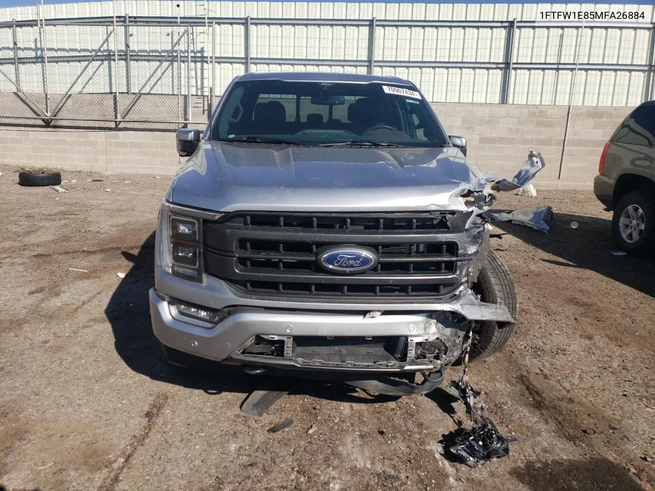 2021 Ford F150 Supercrew VIN: 1FTFW1E85MFA26884 Lot: 70907434