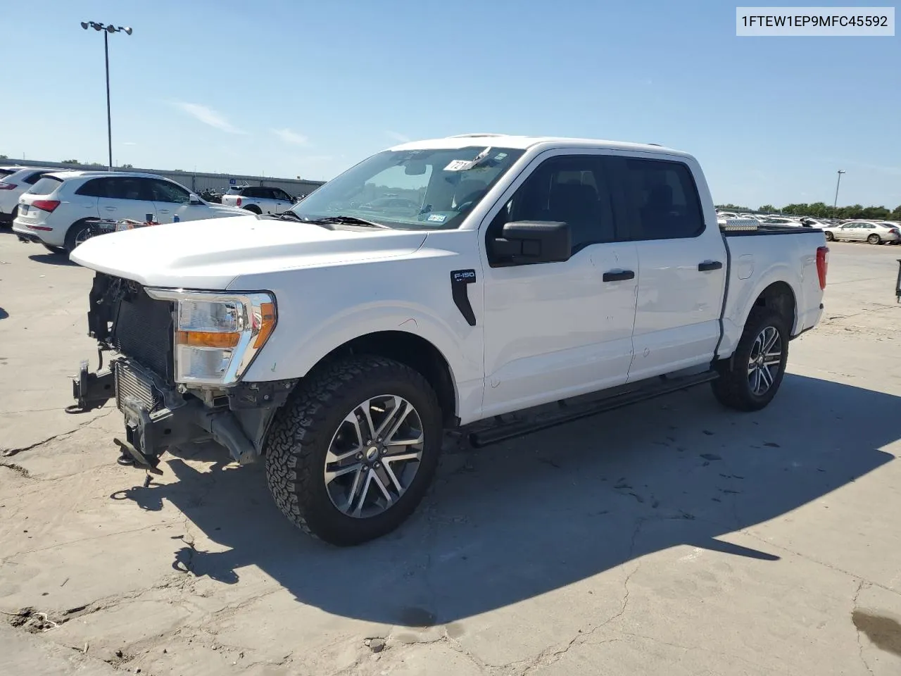 2021 Ford F150 Supercrew VIN: 1FTEW1EP9MFC45592 Lot: 72135794