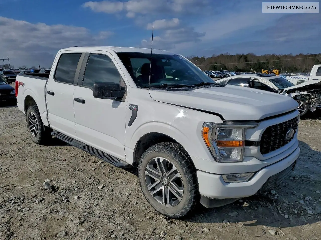 1FTFW1E54MKE53325 2021 Ford F150 Supercrew