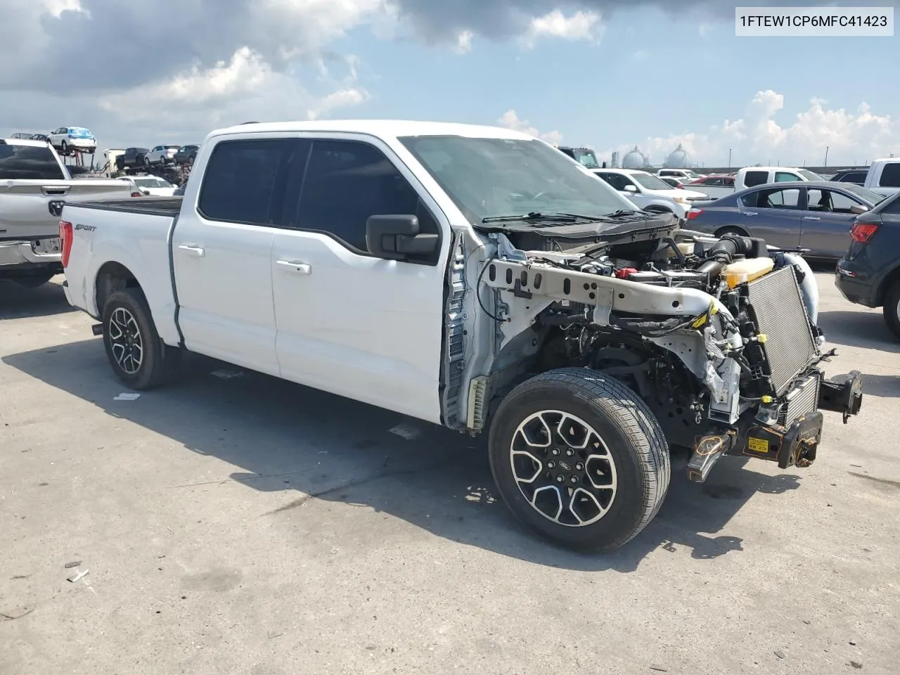 2021 Ford F150 Supercrew VIN: 1FTEW1CP6MFC41423 Lot: 72271264