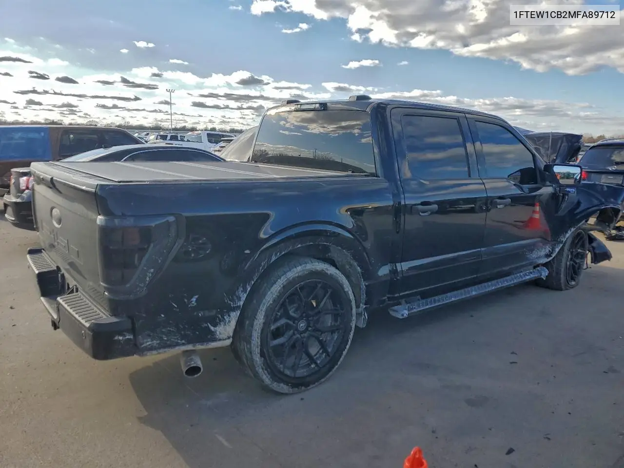 1FTEW1CB2MFA89712 2021 Ford F150 Supercrew