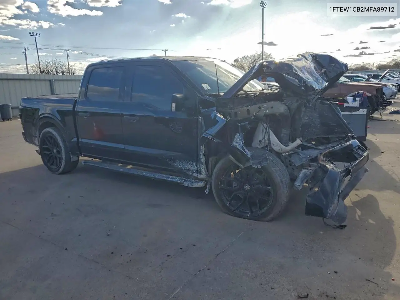 1FTEW1CB2MFA89712 2021 Ford F150 Supercrew