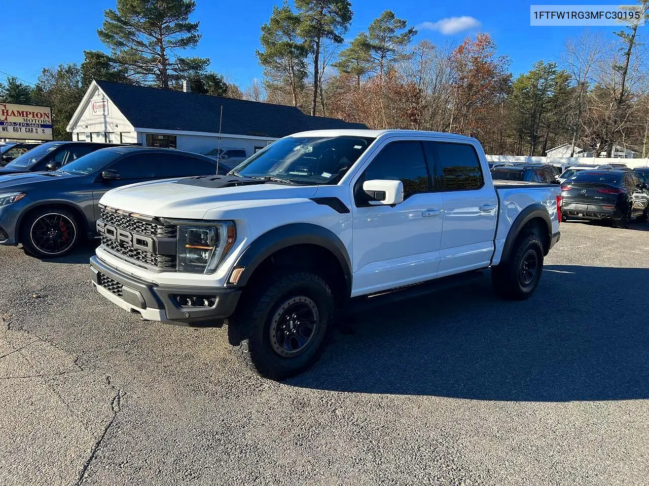 1FTFW1RG3MFC30195 2021 Ford F150 Raptor