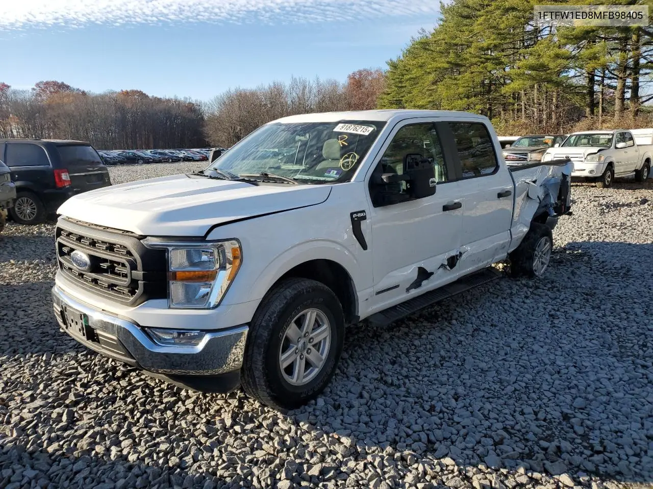 1FTFW1ED8MFB98405 2021 Ford F150 Supercrew