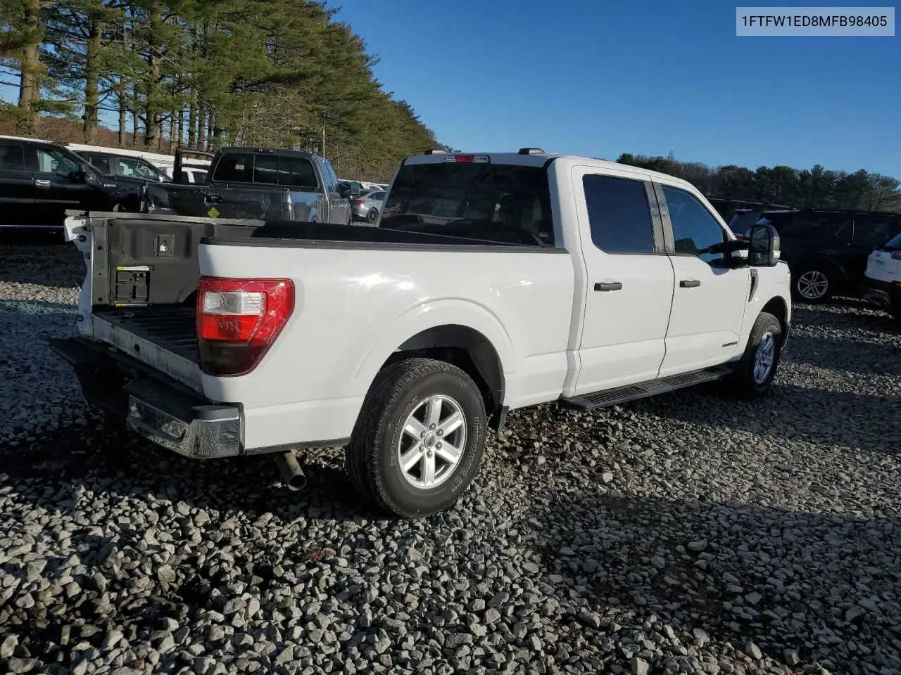 1FTFW1ED8MFB98405 2021 Ford F150 Supercrew