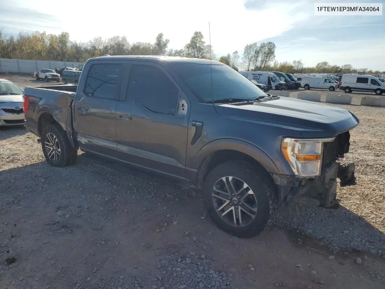 1FTEW1EP3MFA34064 2021 Ford F150 Supercrew