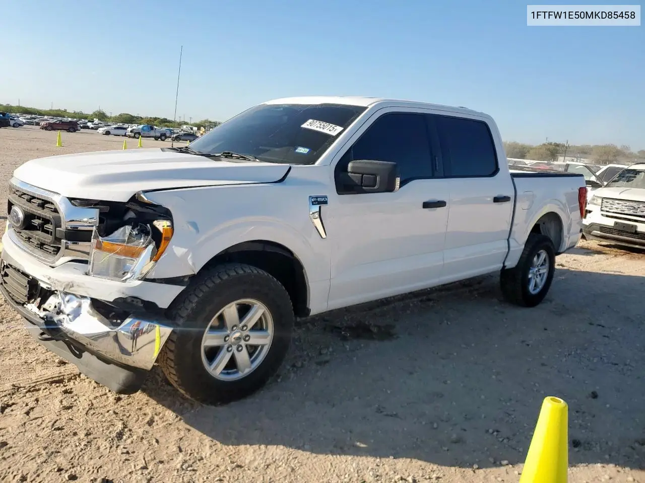 1FTFW1E50MKD85458 2021 Ford F150 Supercrew