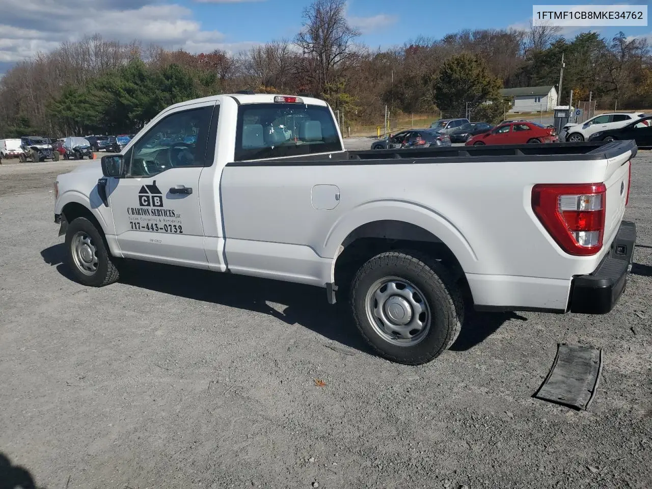 1FTMF1CB8MKE34762 2021 Ford F150