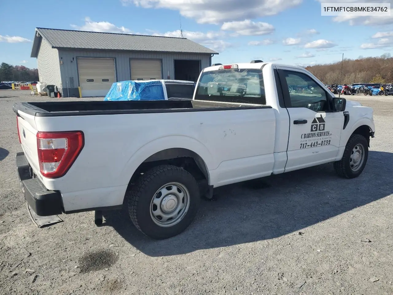 1FTMF1CB8MKE34762 2021 Ford F150