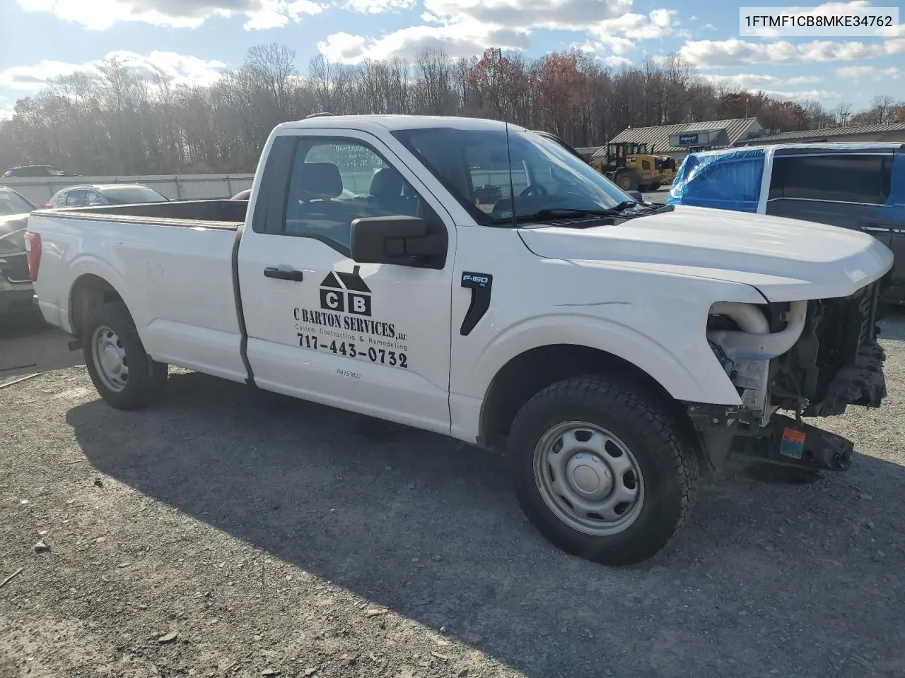 1FTMF1CB8MKE34762 2021 Ford F150