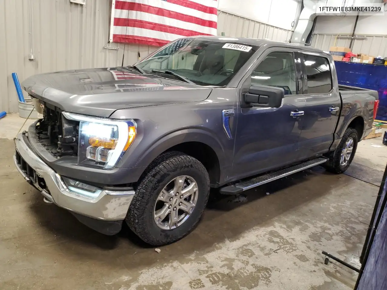 1FTFW1E83MKE41239 2021 Ford F150 Supercrew