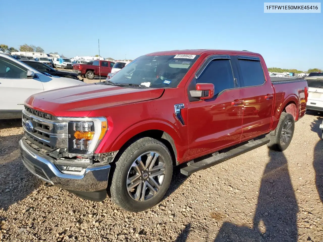 1FTFW1E50MKE45416 2021 Ford F150 Supercrew