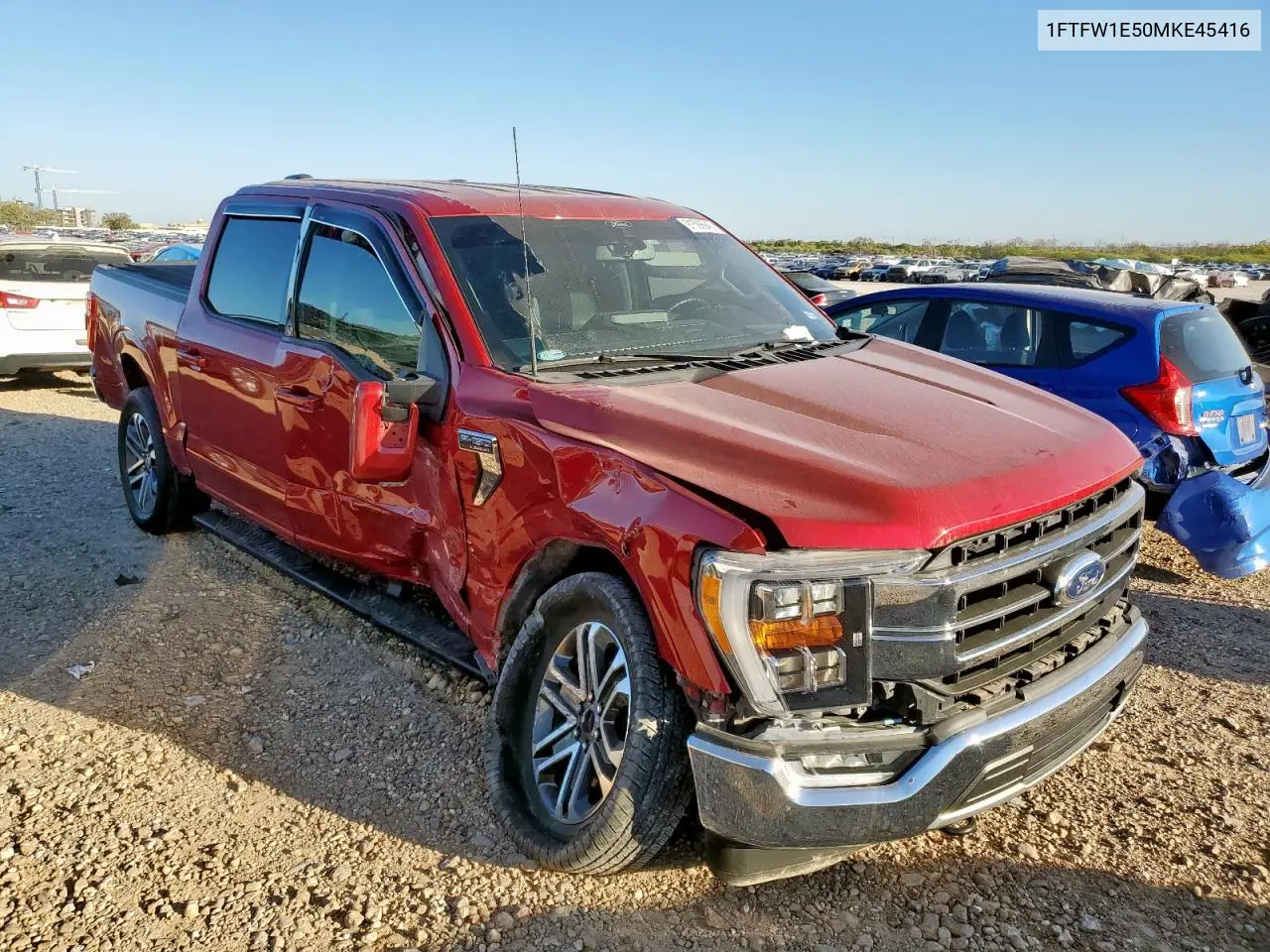1FTFW1E50MKE45416 2021 Ford F150 Supercrew