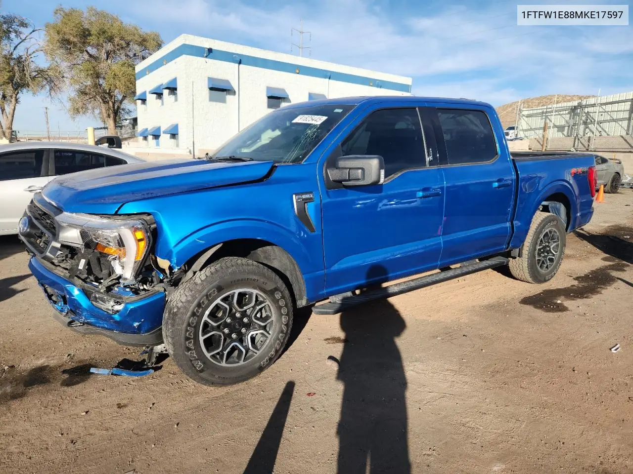1FTFW1E88MKE17597 2021 Ford F150 Supercrew