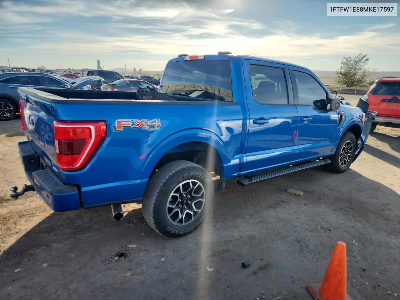1FTFW1E88MKE17597 2021 Ford F150 Supercrew