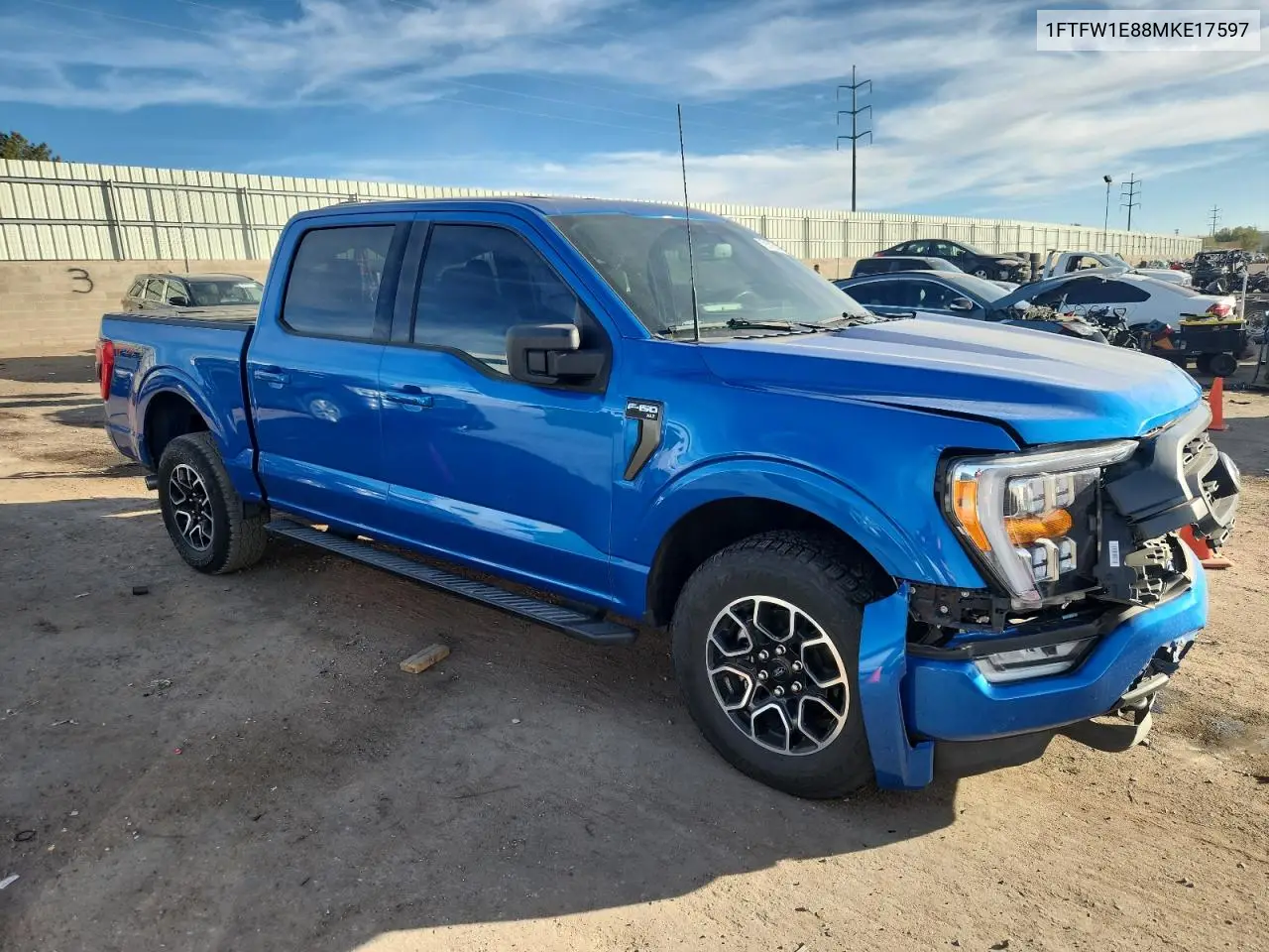 1FTFW1E88MKE17597 2021 Ford F150 Supercrew
