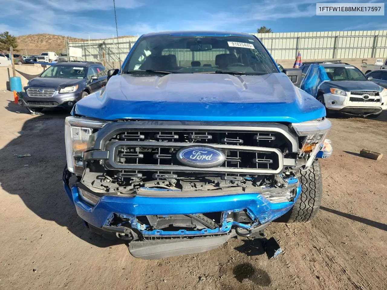 1FTFW1E88MKE17597 2021 Ford F150 Supercrew