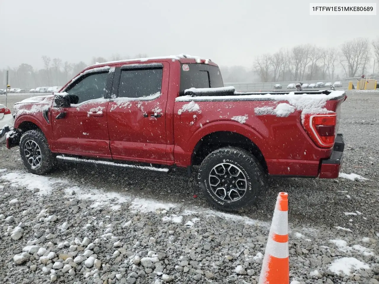 1FTFW1E51MKE80689 2021 Ford F150 Supercrew