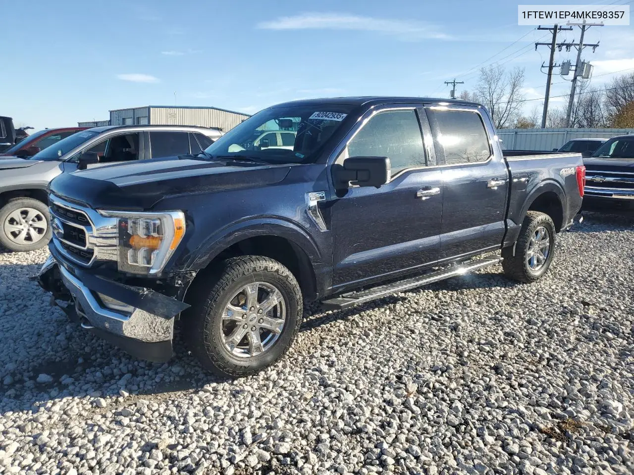 1FTEW1EP4MKE98357 2021 Ford F150 Supercrew