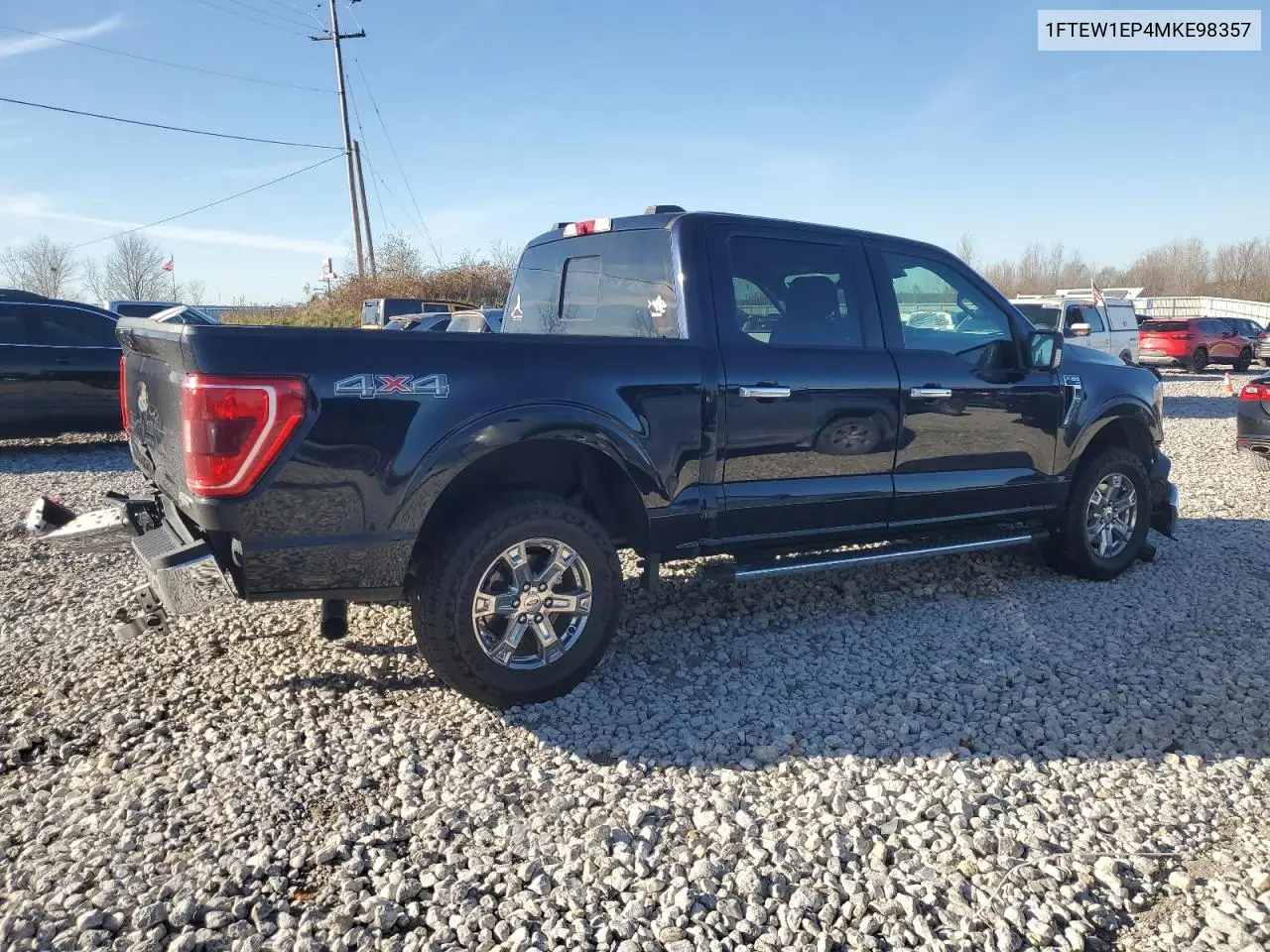1FTEW1EP4MKE98357 2021 Ford F150 Supercrew