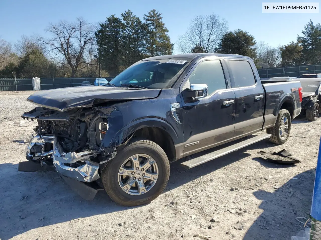 1FTFW1ED9MFB51125 2021 Ford F150 Supercrew