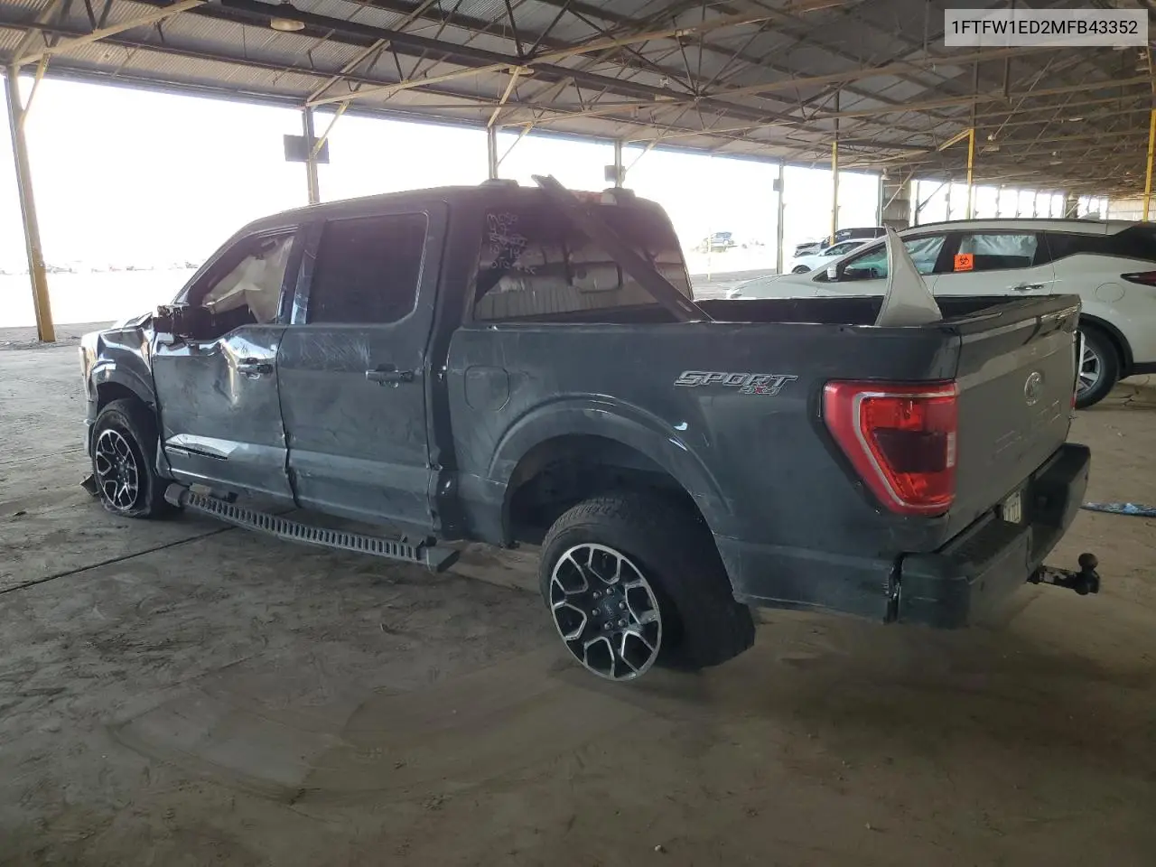 1FTFW1ED2MFB43352 2021 Ford F150 Supercrew