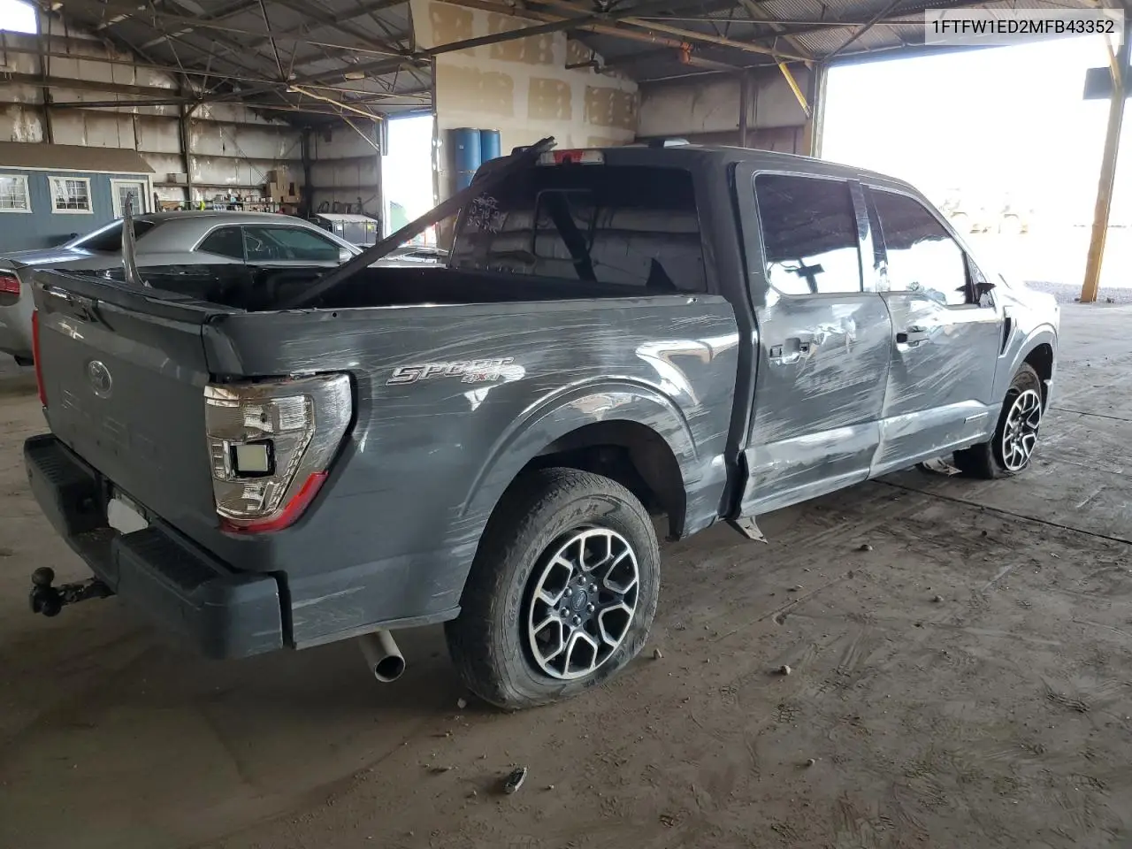 1FTFW1ED2MFB43352 2021 Ford F150 Supercrew