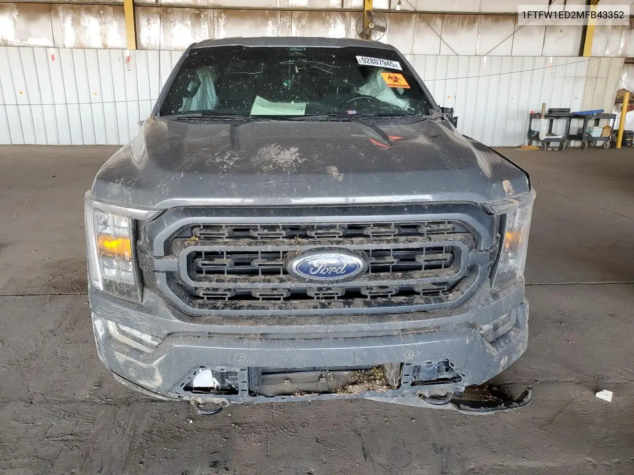 1FTFW1ED2MFB43352 2021 Ford F150 Supercrew