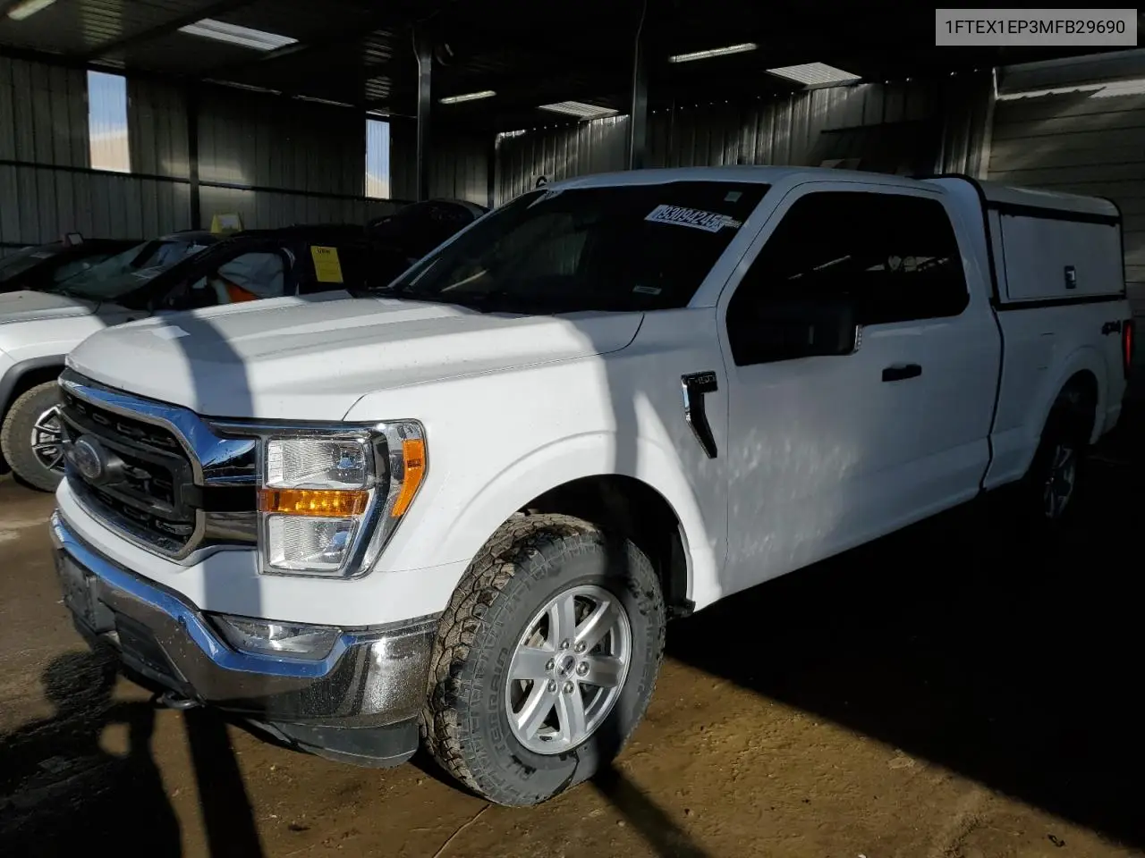 1FTEX1EP3MFB29690 2021 Ford F150 Super Cab