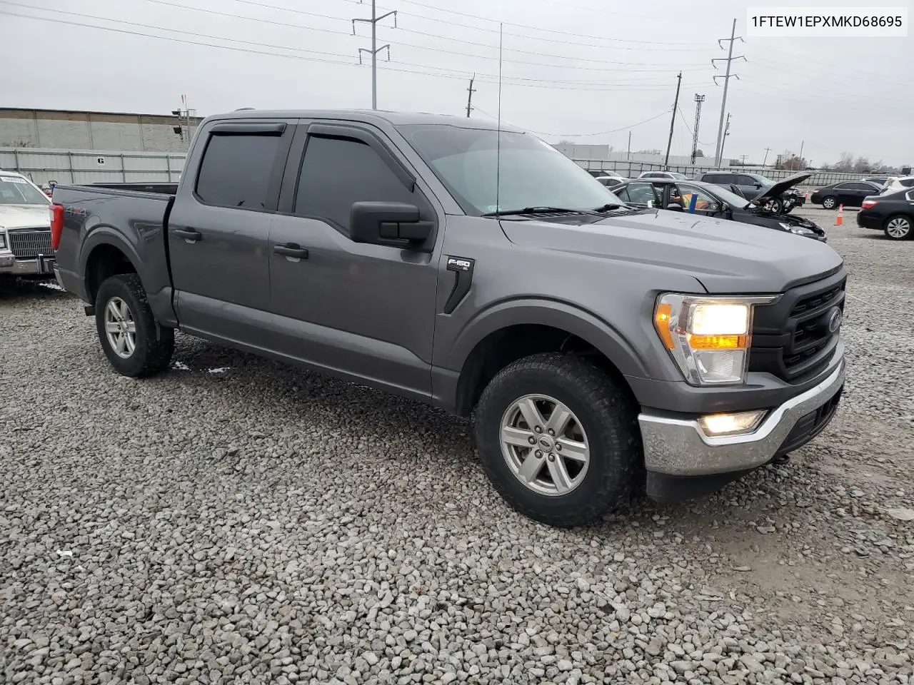 1FTEW1EPXMKD68695 2021 Ford F150 Supercrew