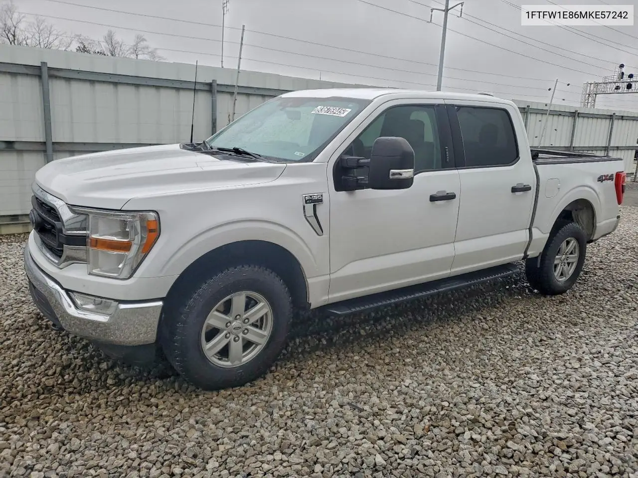 1FTFW1E86MKE57242 2021 Ford F150 Supercrew